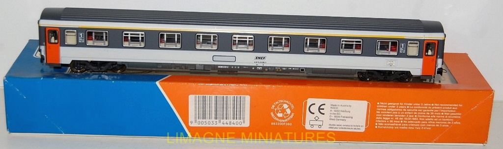 Echelle 0 Voiture Voyageurs Roco HO 1ère Classe Type Corail 910-6 - Échelle 1/87, Occasion Rails Peco Ho